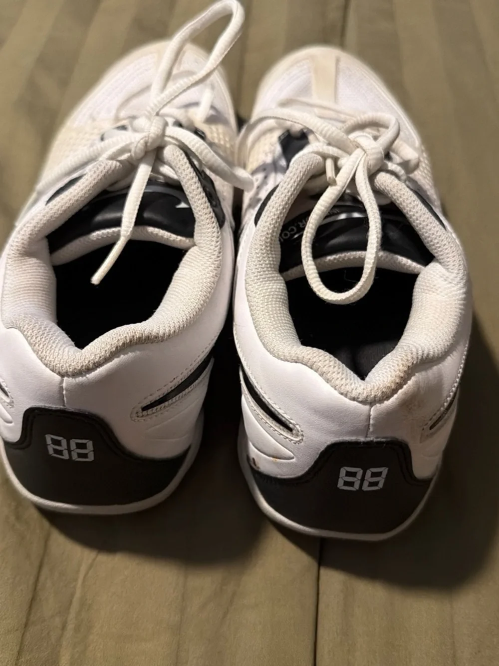 Nike Men’s White and Black Athletic Shoes with Swoosh